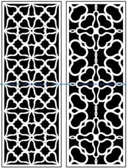 Design pattern panel screen AN00071109 file cdr and dxf free vector download for Laser cut CNC