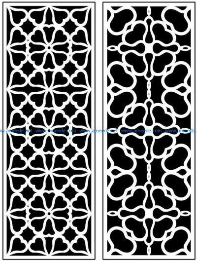 Design pattern panel screen AN00071109 file cdr and dxf free vector download for Laser cut CNC