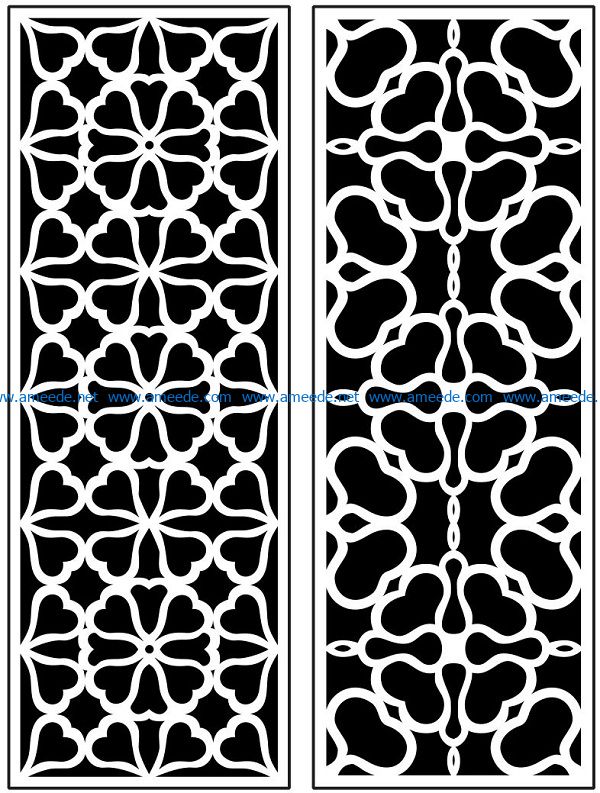 Design pattern panel screen AN00071109 file cdr and dxf free vector download for Laser cut CNC