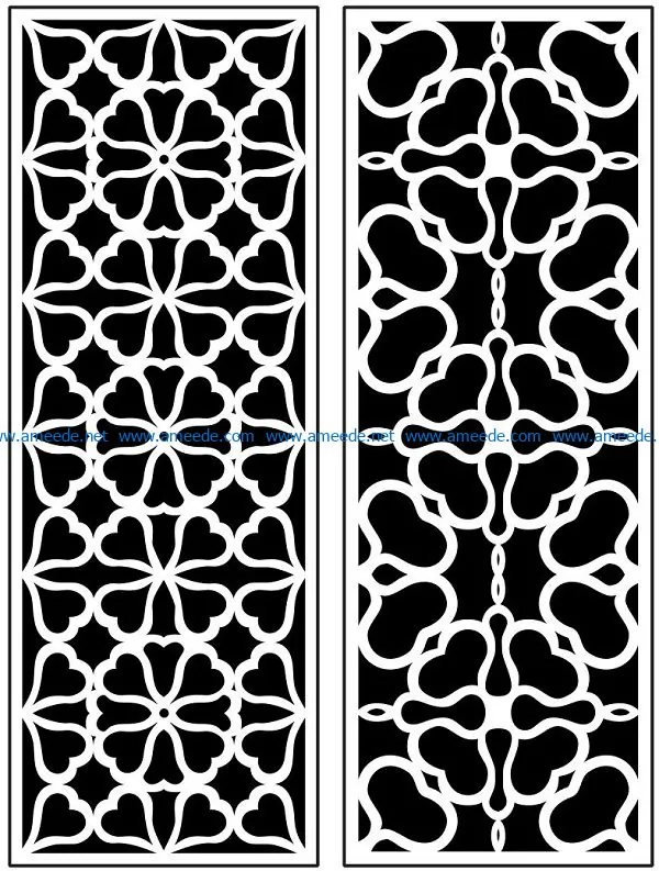 Design pattern panel screen AN00071109 file cdr and dxf free vector download for Laser cut CNC