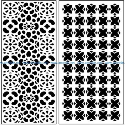 Design pattern panel screen AN00071114 file cdr and dxf free vector download for Laser cut CNC