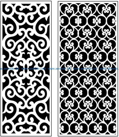 Design pattern panel screen AN00071120 file cdr and dxf free vector download for Laser cut CNC