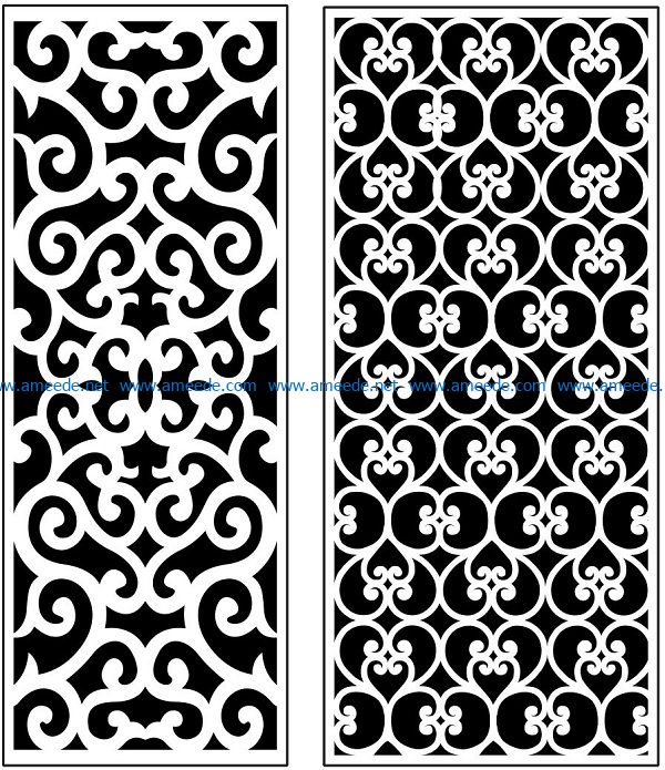 Design pattern panel screen AN00071120 file cdr and dxf free vector download for Laser cut CNC