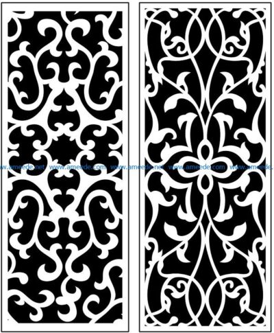 Design pattern panel screen AN00071121 file cdr and dxf free vector download for Laser cut CNC