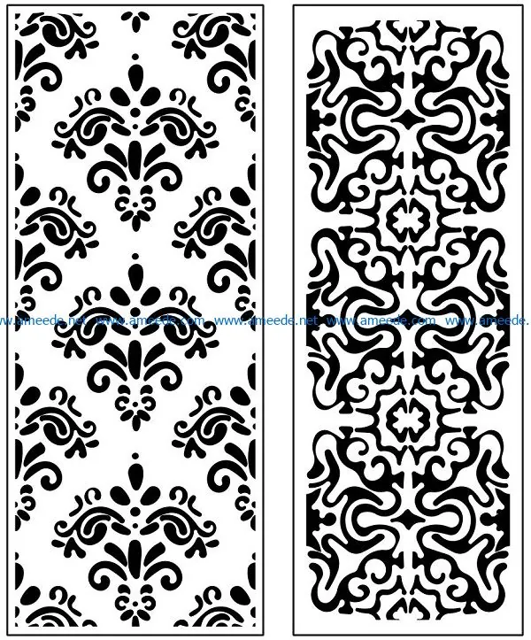 Design pattern panel screen AN00071147 file cdr and dxf free vector download for Laser cut CNC