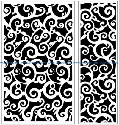 Design pattern panel screen AN00071161 file cdr and dxf free vector download for Laser cut CNC