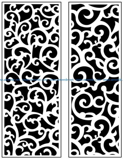 Design pattern panel screen AN00071172 file cdr and dxf free vector download for Laser cut CNC