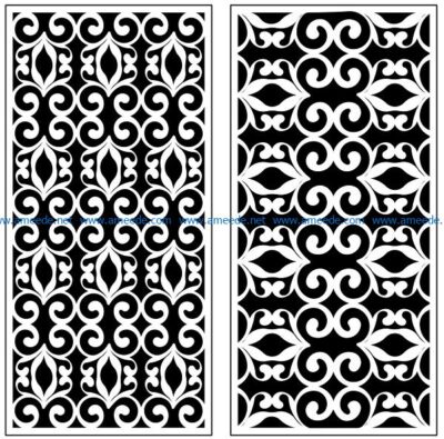 Design pattern panel screen AN00071195 file cdr and dxf free vector download for Laser cut CNC