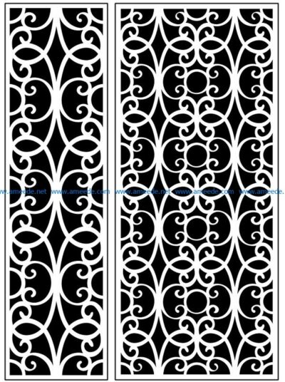 Design pattern panel screen AN00071196 file cdr and dxf free vector download for Laser cut CNC