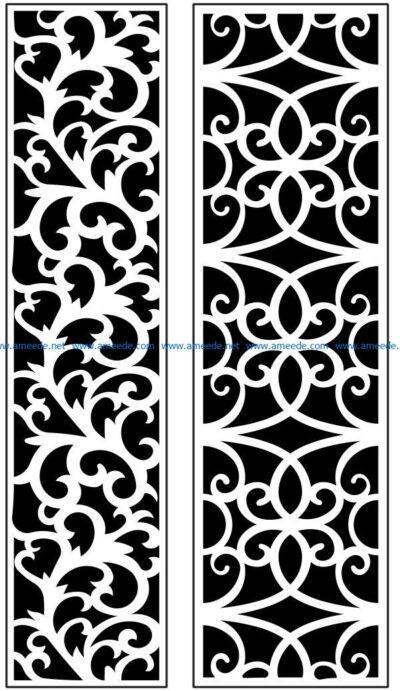 Design pattern panel screen AN00071200 file cdr and dxf free vector download for Laser cut CNC