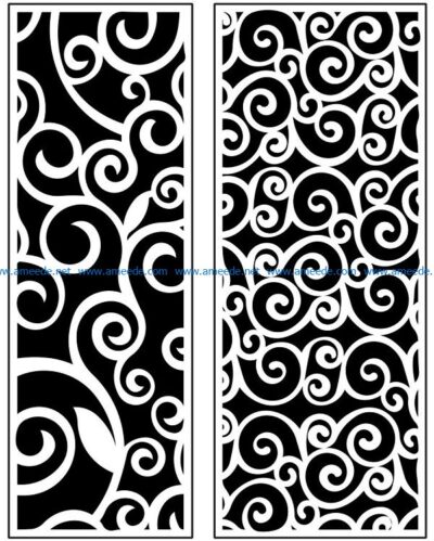 Design pattern panel screen AN00071216 file cdr and dxf free vector download for Laser cut CNC