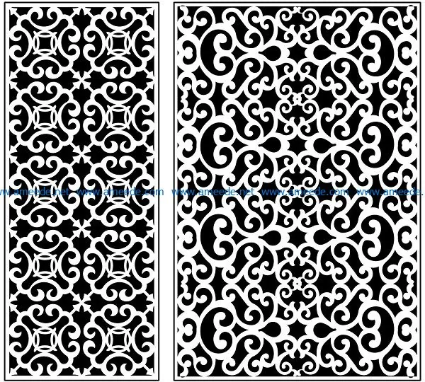 Design pattern panel screen AN00071224 file cdr and dxf free vector download for Laser cut CNC