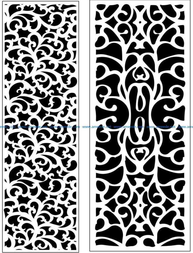 Design pattern panel screen AN00071242 file cdr and dxf free vector ...