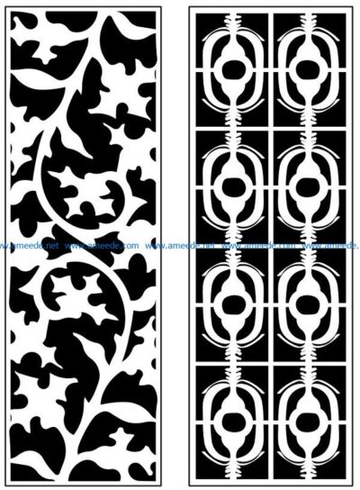 Design pattern panel screen AN00071246 file cdr and dxf free vector download for Laser cut CNC