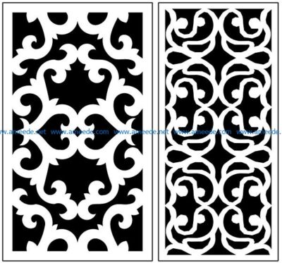 Design pattern panel screen AN00071272 file cdr and dxf free vector download for Laser cut CNC