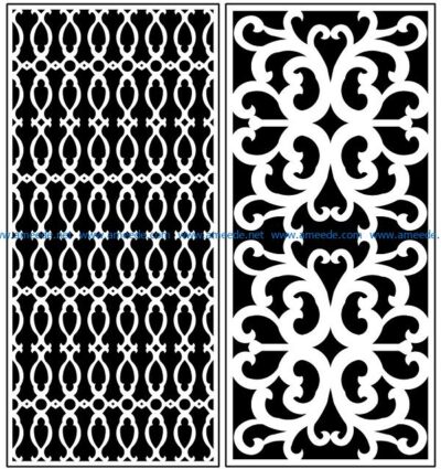 Design pattern panel screen AN00071276 file cdr and dxf free vector download for Laser cut CNC