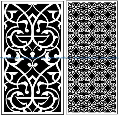 Design pattern panel screen AN00071290 file cdr and dxf free vector download for Laser cut CNC