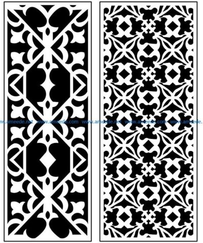 Design pattern panel screen AN00071296 file cdr and dxf free vector download for Laser cut CNC