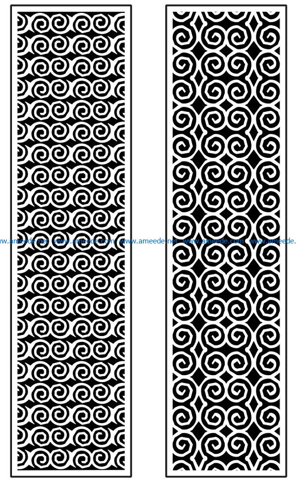 Design pattern panel screen AN00071330 file cdr and dxf free vector download for Laser cut CNC