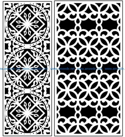 Design pattern panel screen AN00071336 file cdr and dxf free vector download for Laser cut CNC