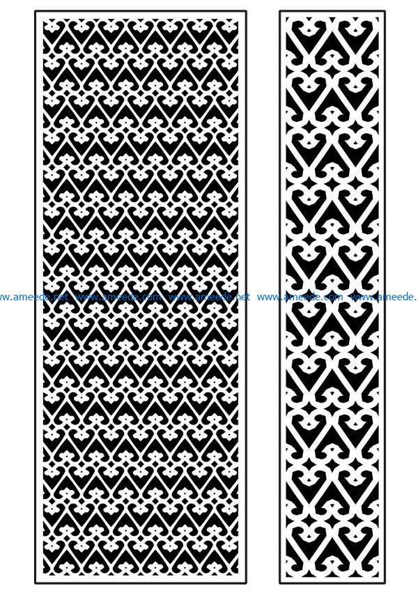 Design pattern panel screen AN00071339 file cdr and dxf free vector download for Laser cut CNC