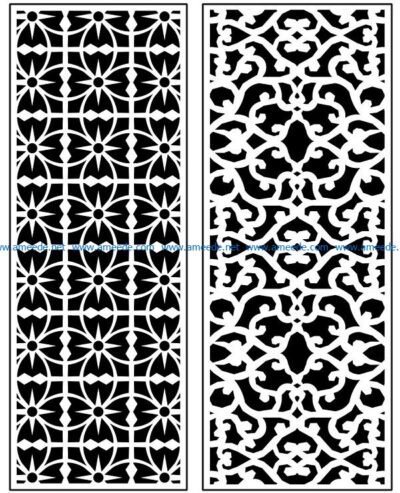 Design pattern panel screen AN00071340 file cdr and dxf free vector download for Laser cut CNC
