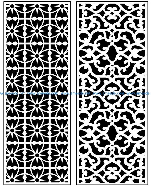 Design pattern panel screen AN00071340 file cdr and dxf free vector download for Laser cut CNC