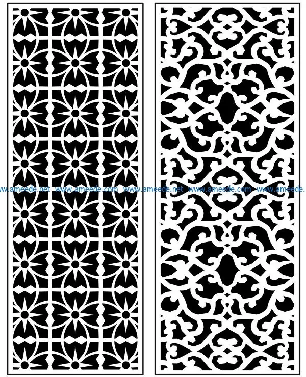 Design pattern panel screen AN00071340 file cdr and dxf free vector download for Laser cut CNC