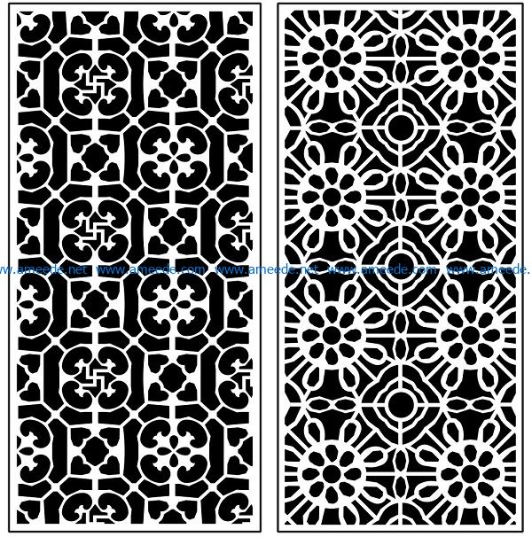 Design pattern panel screen AN00071342 file cdr and dxf free vector download for Laser cut CNC