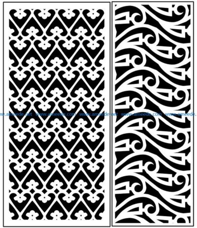 Design pattern panel screen AN00071343 file cdr and dxf free vector download for Laser cut CNC