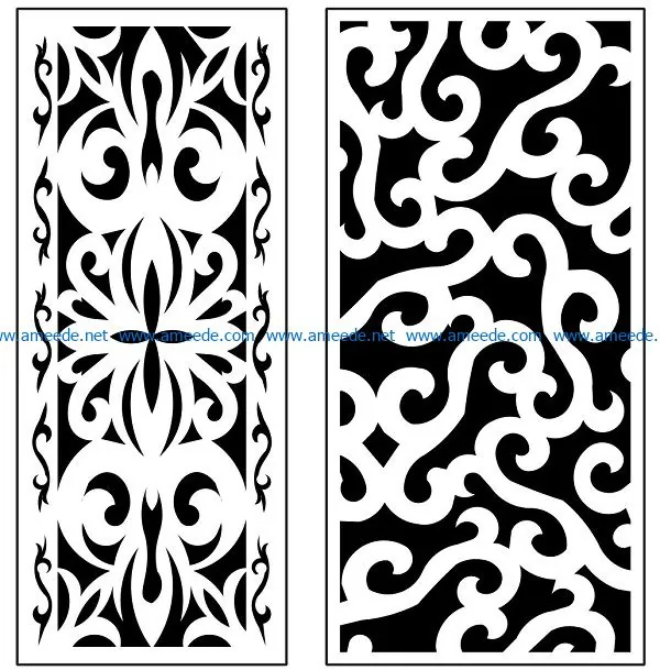 Design pattern panel screen AN00071345 file cdr and dxf free vector download for Laser cut CNC