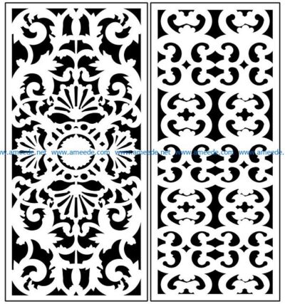Design pattern panel screen AN00071348 file cdr and dxf free vector download for Laser cut CNC
