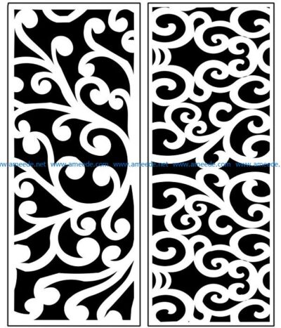 Design pattern panel screen AN00071352 file cdr and dxf free vector download for Laser cut CNC