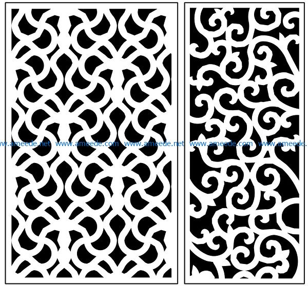 Design pattern panel screen AN00071353 file cdr and dxf free vector download for Laser cut CNC