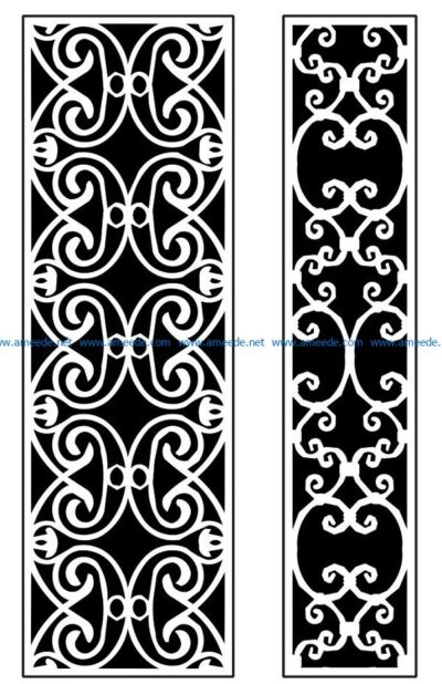 Design pattern panel screen AN00071354 file cdr and dxf free vector download for Laser cut CNC