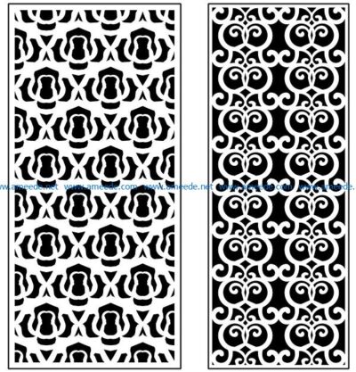 Design pattern panel screen AN00071356 file cdr and dxf free vector download for Laser cut CNC
