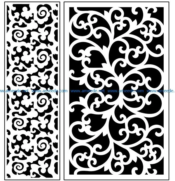 Design pattern panel screen AN00071360 file cdr and dxf free vector download for Laser cut CNC