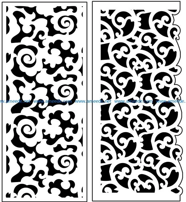 Design pattern panel screen AN00071364 file cdr and dxf free vector download for Laser cut CNC