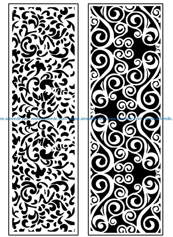 Design pattern panel screen AN00071365 file cdr and dxf free vector download for Laser cut CNC