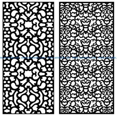 Design pattern panel screen AN00071367 file cdr and dxf free vector download for Laser cut CNC