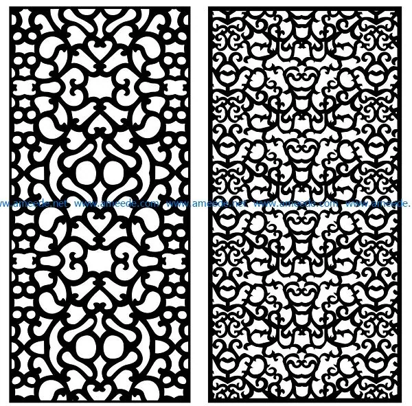 Design pattern panel screen AN00071367 file cdr and dxf free vector download for Laser cut CNC