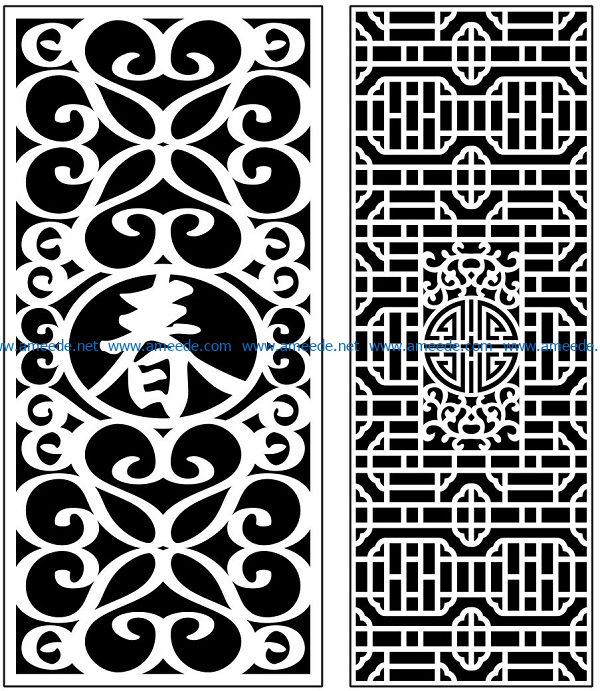 Design pattern panel screen AN00071393 file cdr and dxf free vector download for Laser cut CNC