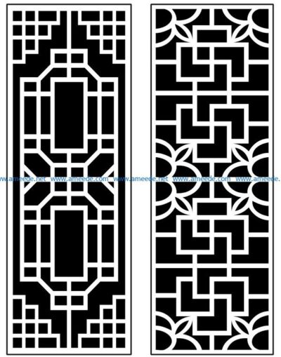 Design pattern panel screen AN00071402 file cdr and dxf free vector download for Laser cut CNC