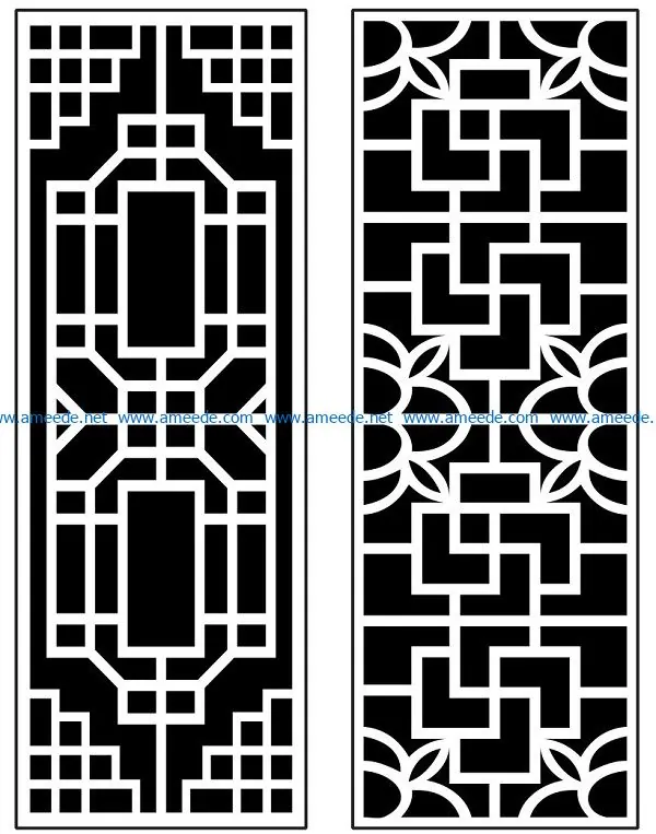 Design pattern panel screen AN00071402 file cdr and dxf free vector download for Laser cut CNC