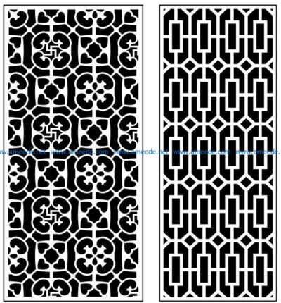 Design pattern panel screen AN00071403 file cdr and dxf free vector download for Laser cut CNC