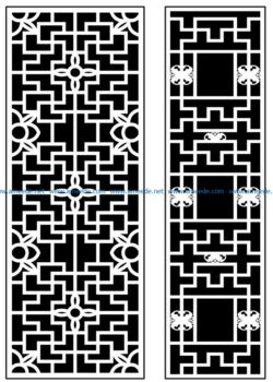 Design pattern panel screen AN00071405 file cdr and dxf free vector download for Laser cut CNC