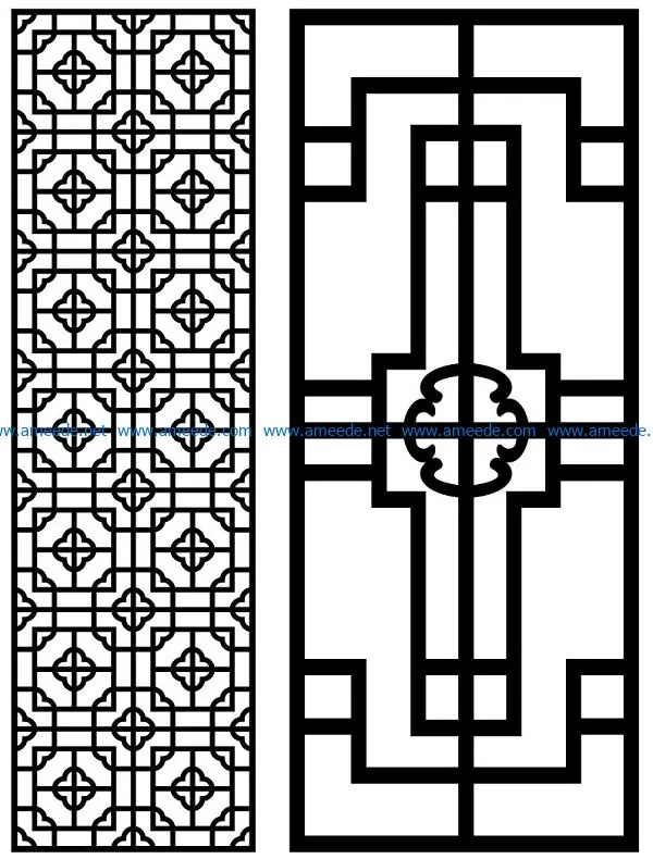 Design pattern panel screen AN00071406 file cdr and dxf free vector download for Laser cut CNC