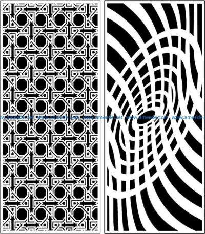 Design pattern panel screen E0007845 file cdr and dxf free vector download for Laser cut CNC
