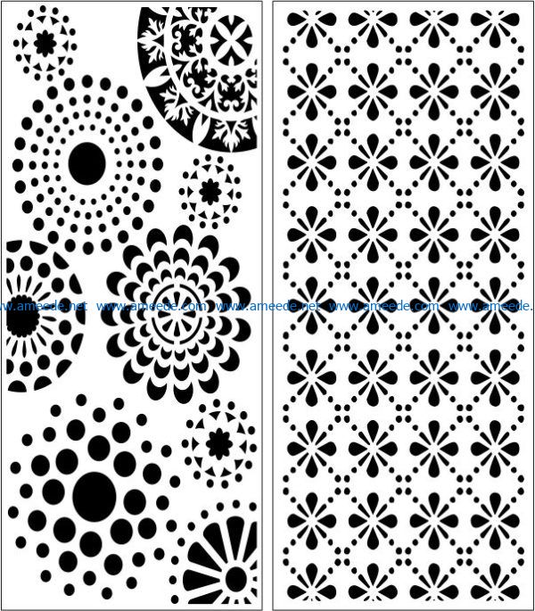 Design pattern panel screen E0008304 file cdr and dxf free vector ...