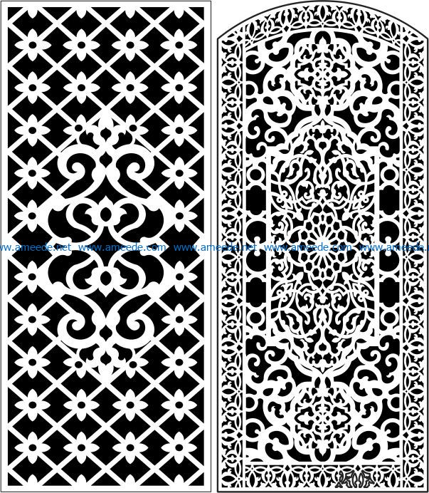 Design Pattern Panel Screen E0008331 File Cdr And Dxf Free Vector ...